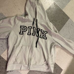 PINK Victoria's Secret Light Gray Hoodie